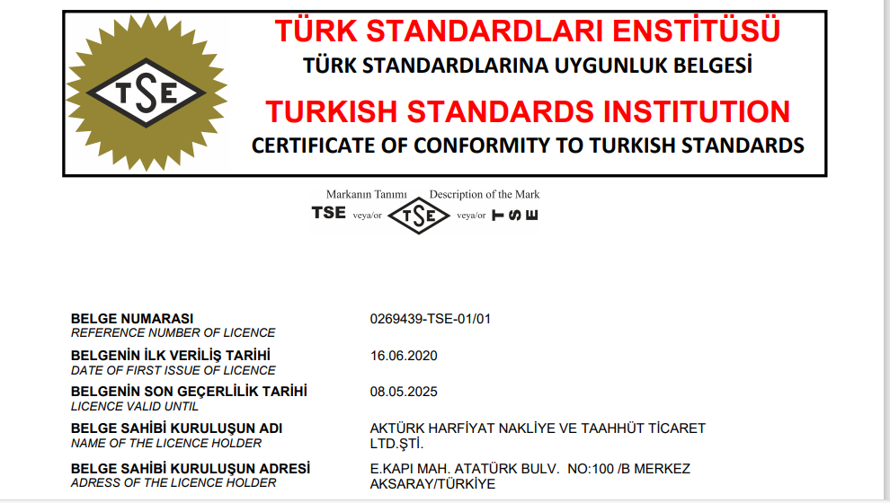 TSE BELGESİ